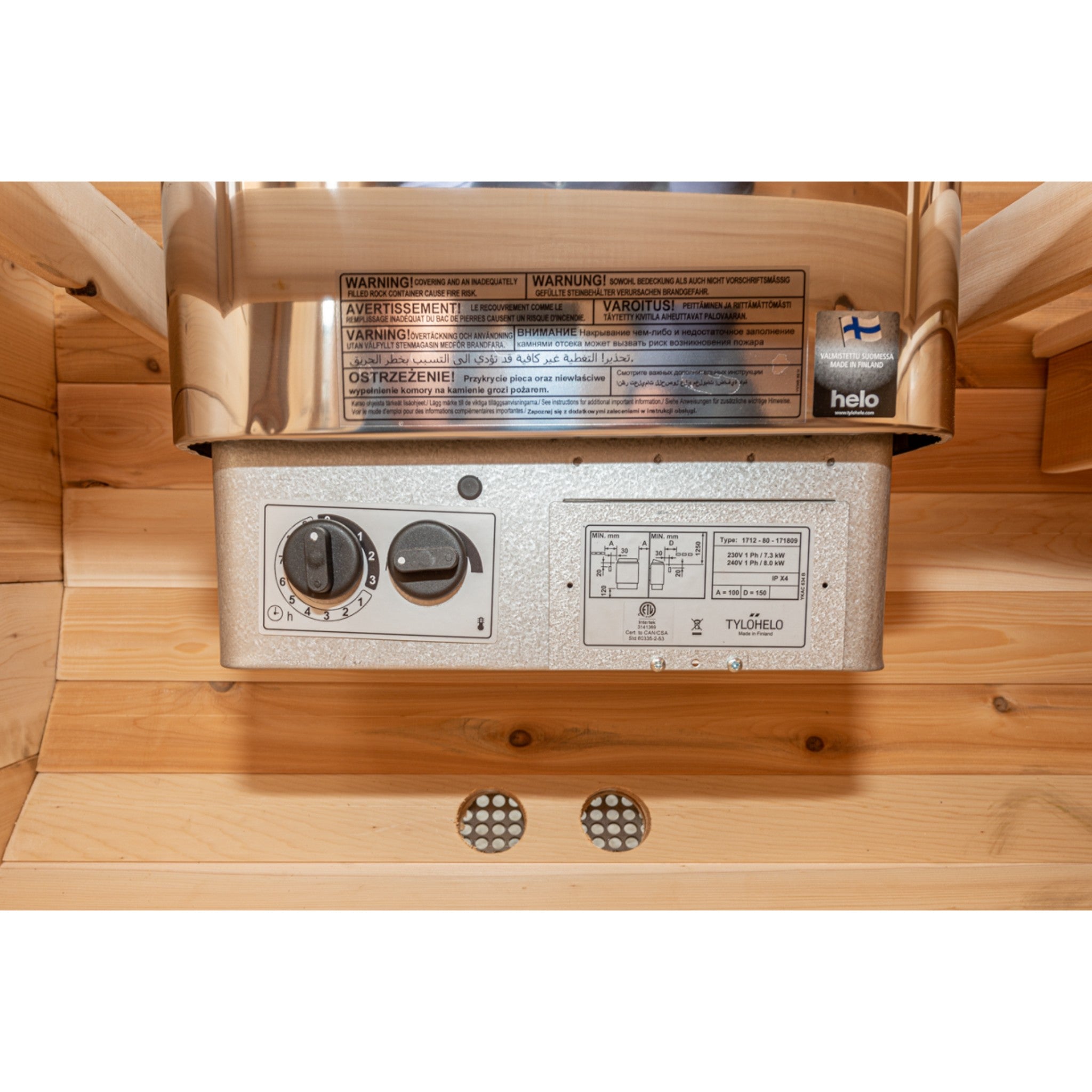Canadian Timber Luna Sauna - Electric Heater