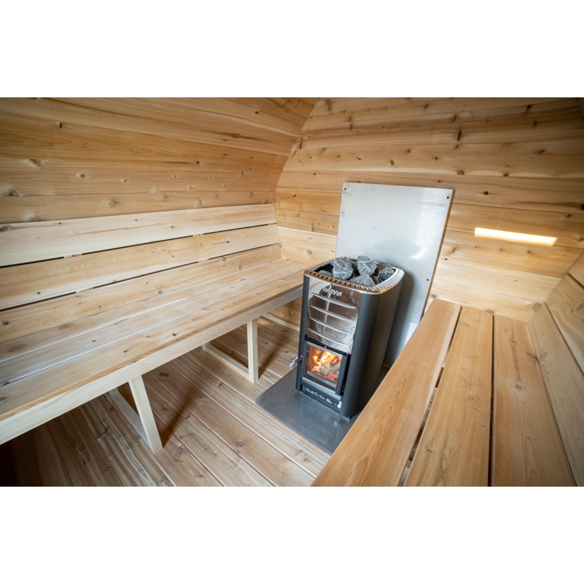 Canadian Timber MiniPOD Sauna - Wood Burning
