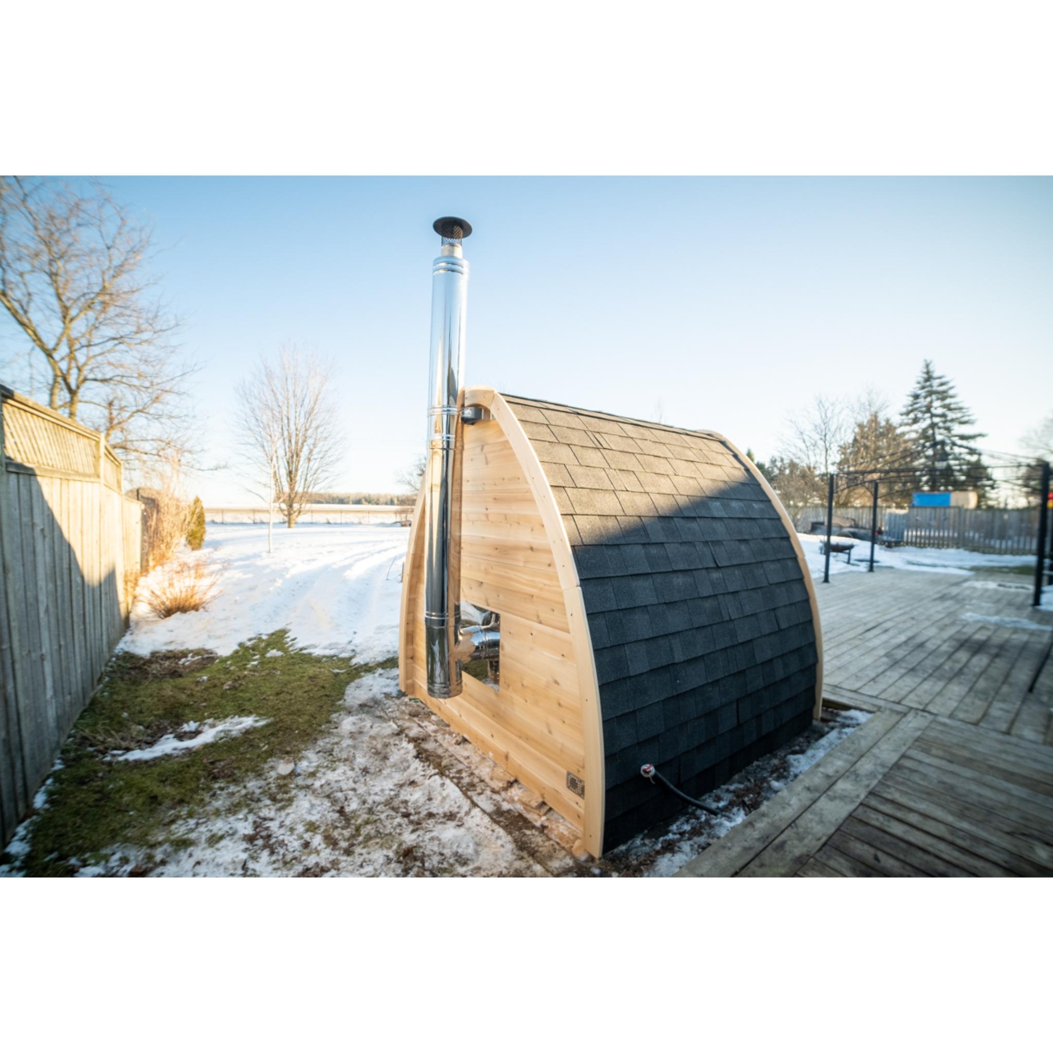 Canadian Timber MiniPOD Sauna - Wood Burning