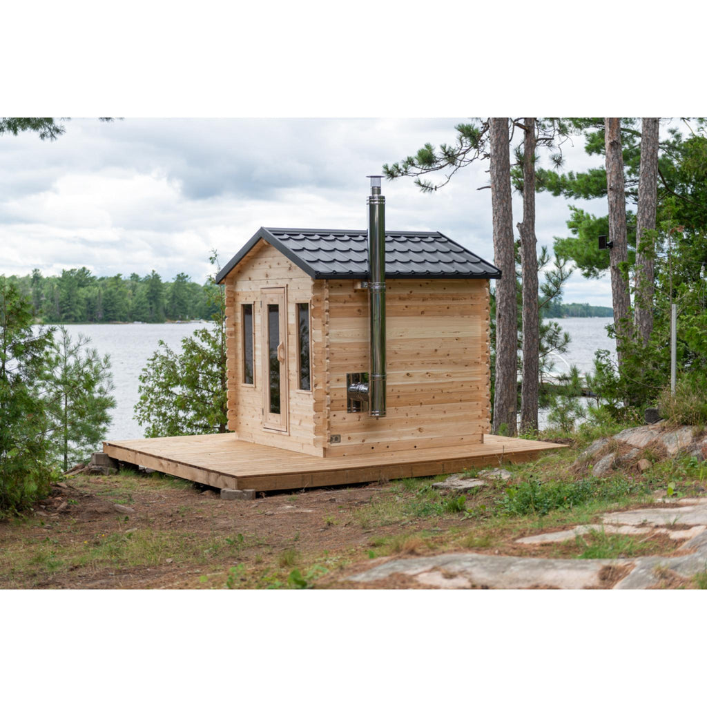 Canadian Timber Georgian Cabin Sauna - Wood Burning