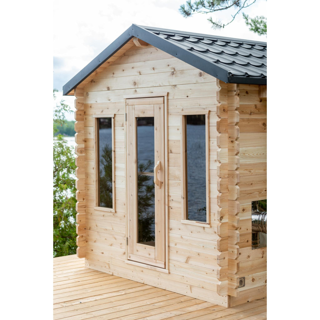 Canadian Timber Georgian Cabin Sauna - Wood Burning