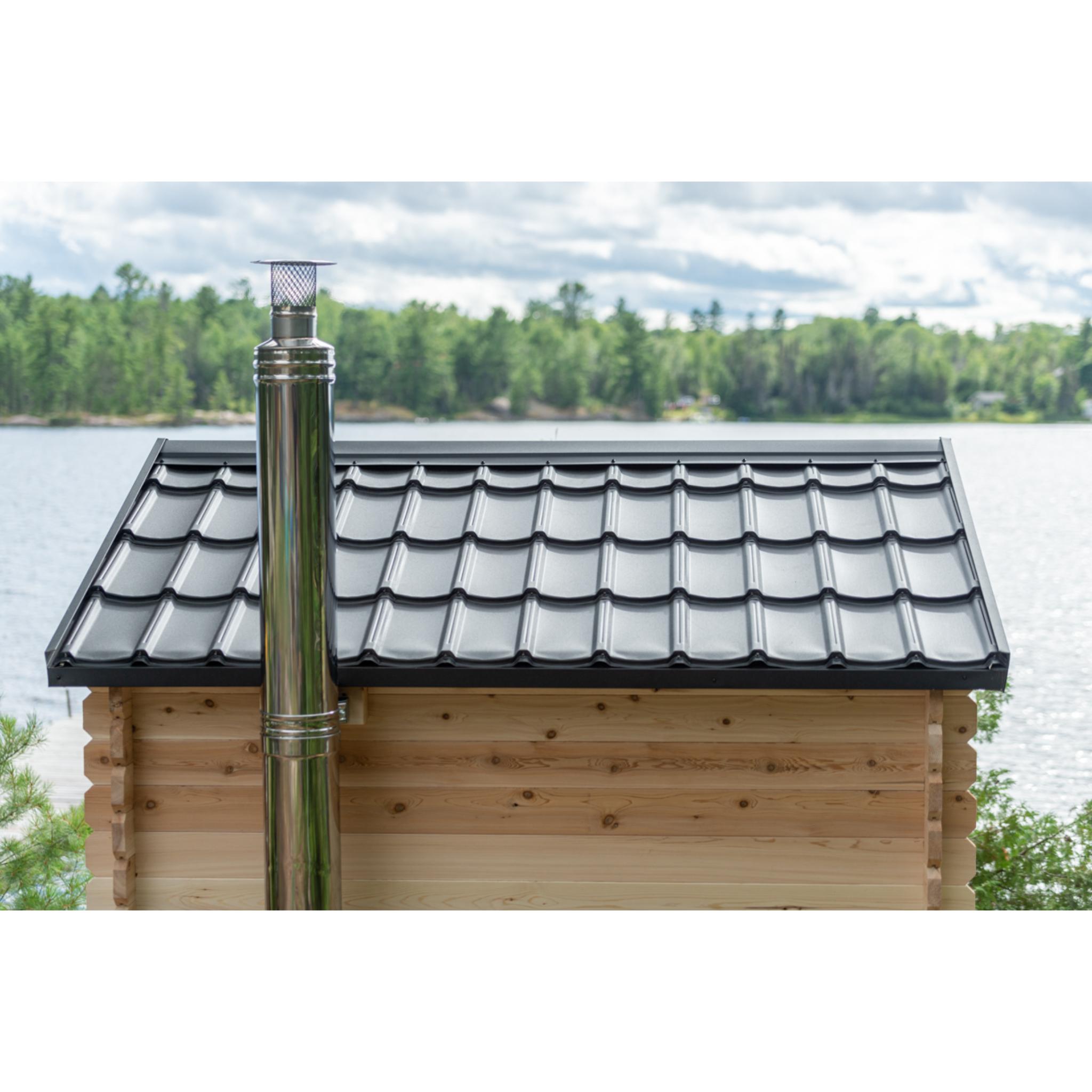 Canadian Timber Georgian Cabin Sauna - Wood Burning