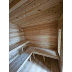 Canadian Timber Georgian Cabin Sauna w/ Change Room - Electric Heater