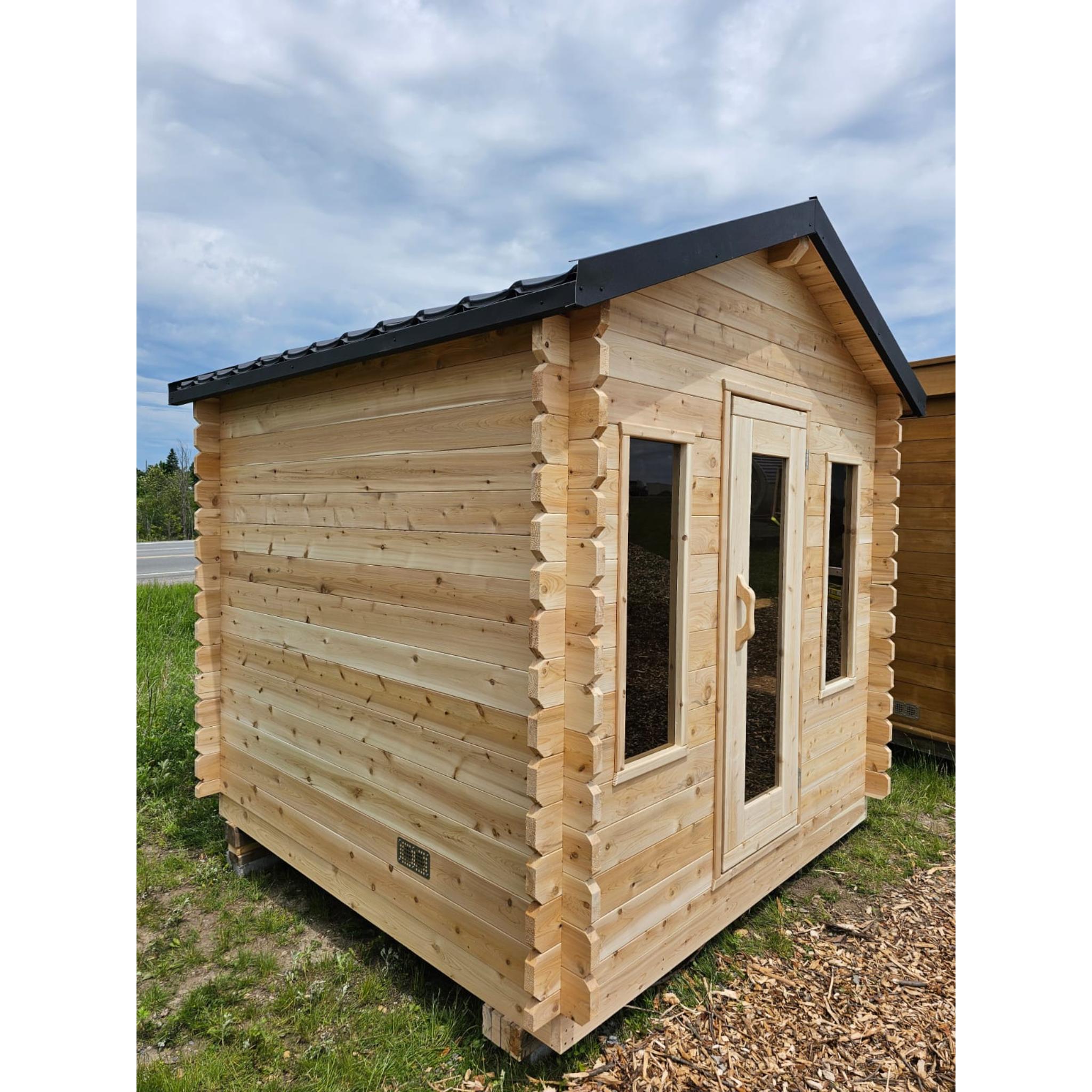 Canadian Timber Georgian Cabin Sauna - Electric Heater